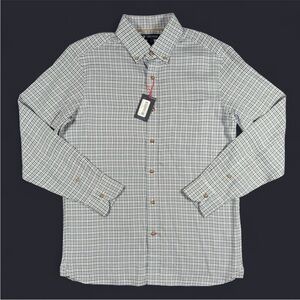 NWT Cremieux Blue Label Classic Plaid Long-Sleeve Oxford Shirt | Size M